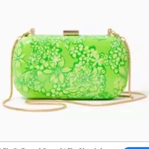 NEW Lilly Pulitzer hardshell clutch